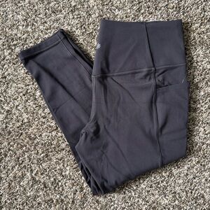 NWT Athleta Shadow Grey Salutation Stash 7/8 Tight size XL
